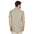 thumbnail image 2 of Harriton Barbados Textured Camp Shirt (M560) Khaki, XL, 2 of 3