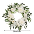 thumbnail image 2 of Apmemiss Clearance 19.6In Artificial Wreath Floral Door Wreath for Spring Summer Home Decor, 2 of 7