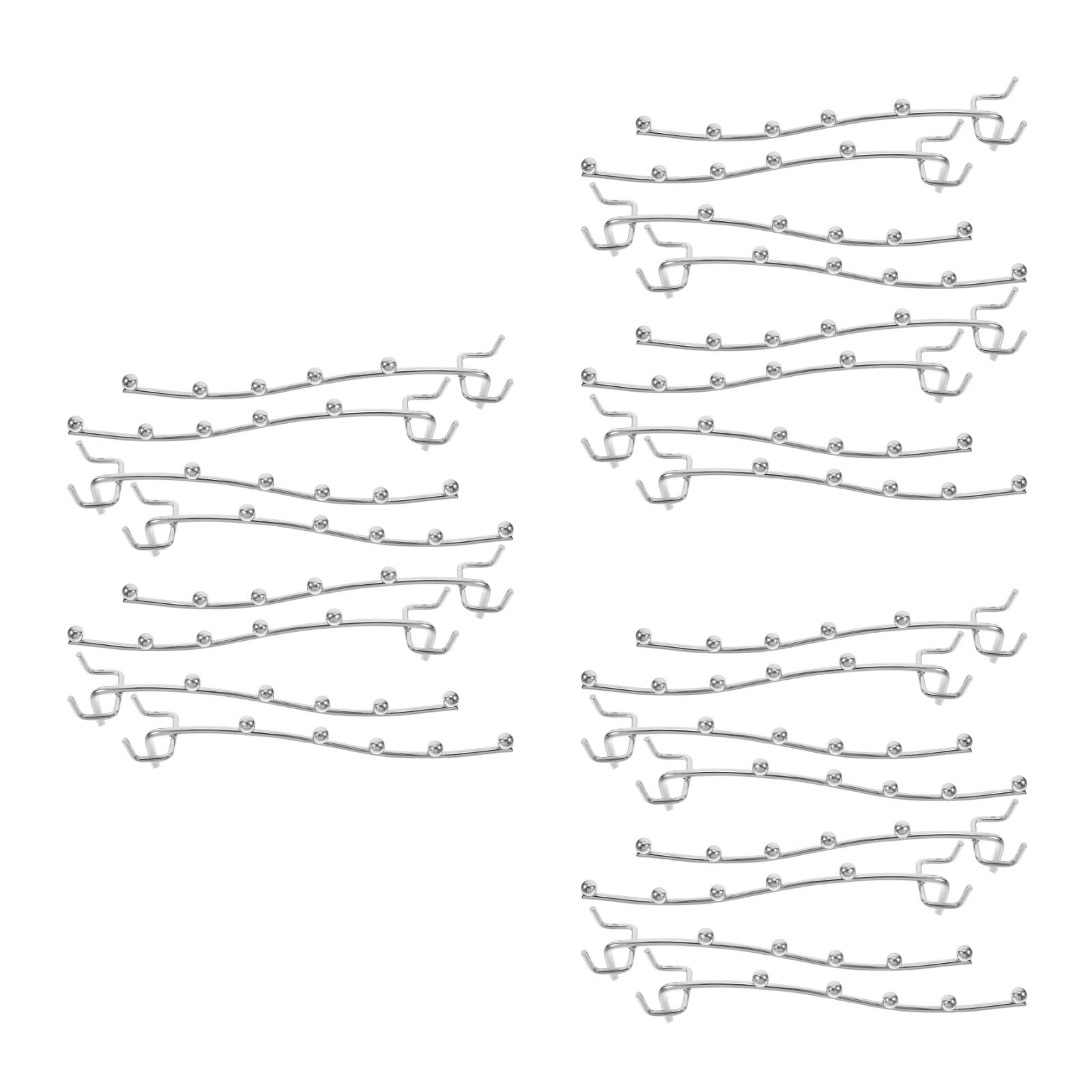 Hemoton 30-Piece Heavy Duty Pegboard Hooks Set for Garage and Workshop, Iron Tool Hangers and Utility Hooks for Efficient Organization
