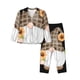 thumbnail image 1 of Balery Sunflower Gnomes 4 Conjunto de Pijama con Estampado para Mujer, Conjunto de Dos Piezas con Manga Larga, Ropa de Dormir Suave con Bolsillos, Pijamas Cómodos-Medium, 1 of 7