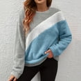 thumbnail image 2 of Pullover Sweatshirts For Women Sevevn Women's Round Neck Long Sleeve Casual Blouse Double-Faced Fleece Sweatshirts, 2 of 9