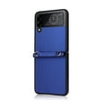 thumbnail image 2 of Dteck For Samsung Galaxy Z Flip 4 Slim Hybrid Shockproof Folding Shoulder Strap Protector Case Cover,Blue, 2 of 8