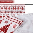 thumbnail image 2 of ZACOO 52"x63" Christmas Velvet Curtains Xmas Boho Room Darkening Drapes Christmas Tree and Deer Design Window Curtain for Living Room Bedroom, 2 Panels, White, 2 of 7