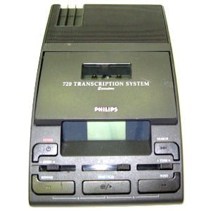 Transcription Philips LFH 720 Mini Cassette Transcriber Dictation Machine 