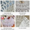 thumbnail image 2 of Exquisite Handmade Cotton Crochet Lace Round Placemat Tablecloth for Home Decor, 2 of 9