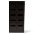 thumbnail image 3 of Baxton Studio Acadia Modern and Contemporary Wenge Brown Finished Shoe Cabinet, 3 of 8