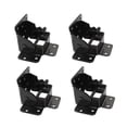 thumbnail image 1 of Shisuyan Hinge Black 4Pcs 3x2.4x2.2in Iron Foldable Table Leg Brackets, 1 of 8