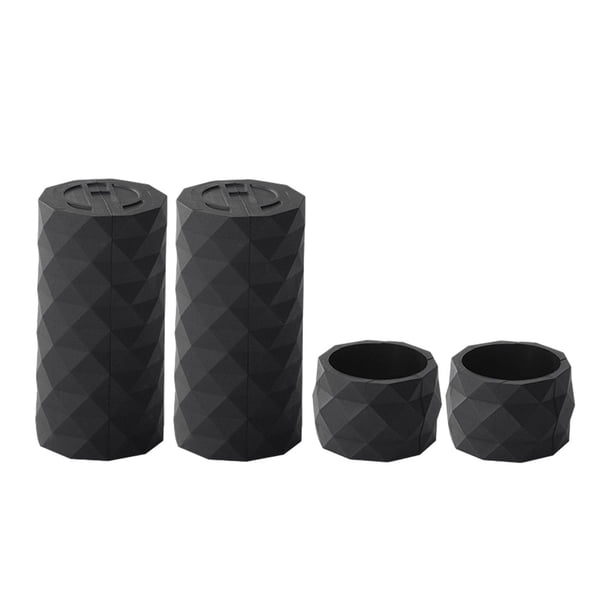 Cintas para manillar de bicicleta, puños de silicona profesionales, envolturas para manillar, negro