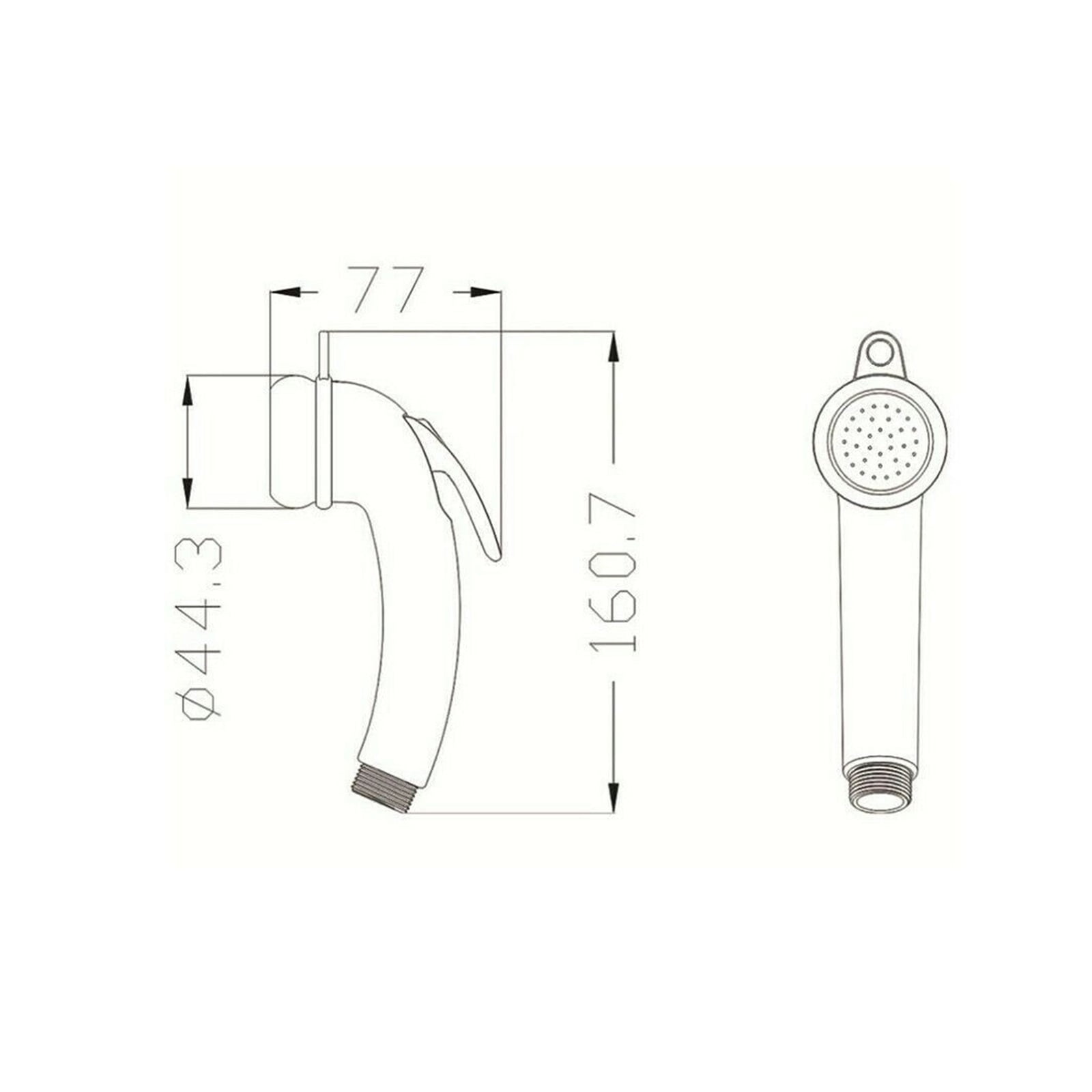 Motorhome Shower Head Trigger Shower Head Chrome Roma Switch Water Flow Hot Interior Accessories For Caravan Camping RV ,RV Universal Fit