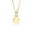 Gold, variant on Elli by Julie & Grace Smile Face Emoji Crystals Necklace 925 Silver For Women