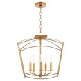 thumbnail image 2 of 2812-18-74-Quorum Lighting-Mantle - 5 Light Convertible Pendant-19 Inches Tall and 18.5 Inches Wide-Gold Leaf Finish    -Traditional Installation, 2 of 4