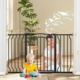 thumbnail image 2 of FURDEAR Extra Wide Baby Gate for Doorways 29.9"-52.6" Metals Blcak, 2 of 7