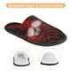 thumbnail image 3 of Fotbe Red Dragon On Black Pantuflas Peludas para Mujer con Estampado, Zapatillas de Peluche, Zapatos de Invierno para Casa, Uso Interior y Exterior-Large, 3 of 8