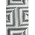 thumbnail image 2 of Unique Loom Outdoor Modern Collection Area Rug - Achromatic (5' 3" x 8' Rectangle White and Black), 2 of 6