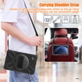 thumbnail image 5 of Dteck Case for Samsung Galaxy Tab A9 8.7-inch (SM-X110/X115/X117),Heavy Duty Armor Shockproof Kids Case with Rotating Stand & Hand/Shoulder Strap for Galaxy Tab A9 2023,Black, 5 of 9