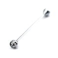 thumbnail image 4 of Naierhg Men's Formal Shirt Collar Pin Rhinestone Bar Clasp Clip Barbell Lapel Stick, 4 of 7