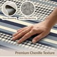 thumbnail image 6 of ODIKA 8'x10' Washable Area Rug Non-Shedding, Easy Care, Layering Striped Plaid Checks Farmhouse Rectangular Felpudo Gingham for King Size Bedroom Under Bed, Master Suite, 6 of 7