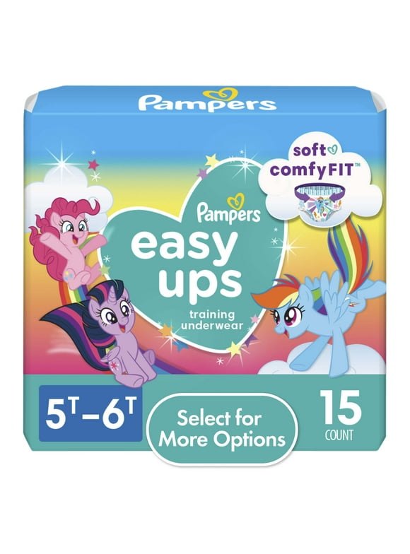 Pampers Easy Ups My Little Pony Training Pants Toddler Girls, 5T/6T 15 Ct (Select for More Options)