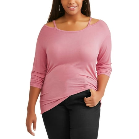 Poof Junior Plus OPP Strappy Neckline Tee