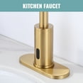 thumbnail image 2 of Wowow 6.3 in. Stainless Steel Escutcheon Plate in Gold, 2 of 5