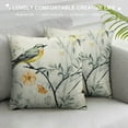 thumbnail image 3 of Nawypu  Square Decorative Throw Pillow Covers, Botanical Grey Birds Printed Soft Touch Cushion Covers,Throw Pillowcase for Sofa Bed, 3 of 5