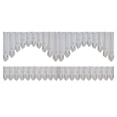 thumbnail image 2 of Bearachild 2X cortina de ventana de encaje de fibra, cortinas extraíbles portátiles lavables para interior, dormitorio, cocina, cafetería, decoración Blanco 160x60cm +160x30cm 2piezas Bearachild CBP096759, 2 of 5