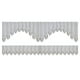 thumbnail image 4 of Inteprter 2x cortina de ventana de encaje de fibra, cortinas desmontables lavables portátiles para interior, sala de estar, balcón, cafetería, Blanco 160x60cm +160x30cm 2piezas Inteprter CBP096759, 4 of 5