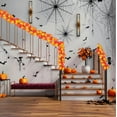 thumbnail image 6 of KeirineCC 1PCS Orange Leaf Garland,5.8Ft Halloween Garland Artificial Maple Leaf Autumn Hanging Fall Vines Thanksgiving Decorations Fall Decor,Maple Leaf Dining Table Front Door Decor,A, 6 of 9