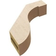 thumbnail image 6 of Ekena Millwork 3"W x 12"D x 12"H Del Monte Rough Cedar Woodgrain TimberThane Knee Brace, Primed, 6 of 6