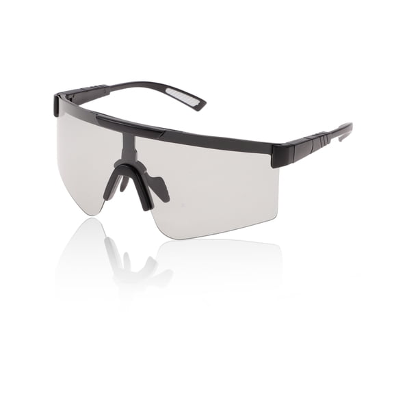 Unique Bargains 1Pc Motorcycle Riding Goggles Anti-glare Tri-acetel Cellulose PC Light Gray Lens Black Frame