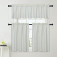 thumbnail image 6 of Haperlare 60"Wx15"L Kitchen Valance Farmhouse Waffle Weave Waterproof Cafe Curtains Light Filtering Window Valances for Bathroom, Cream, 1 Panel, 6 of 6