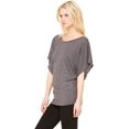 thumbnail image 4 of Bella + Canvas T-Shirt Dolman à Manches Drapées pour Femmes, 4 of 5