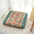 thumbnail image 4 of Square Meditation Pillow, Boho Style Floor Cushion, Dutch Velvet Meditation Cushion for Sitting on Floor, Yoga Cushion 22'' x 22'', 4 of 7