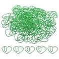 thumbnail image 1 of Unique Bargains 1 Paper Clip Heart-Shaped Cute Decorative Fun Clips Bookmarks 1.1 Inch Green, Pack of 100, 1 of 5