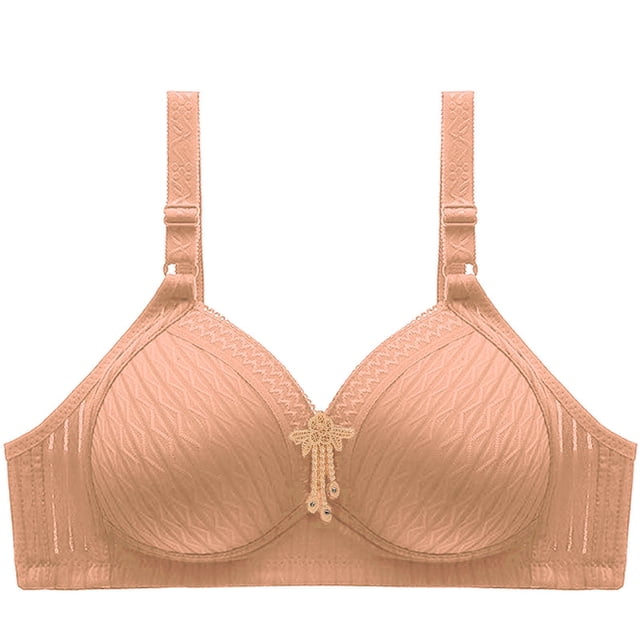 Sujetador calado cómodo con lazo a la moda de Color sólido para mujer, ropa interior sin llantas Fridja nalpqowj33273