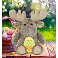 thumbnail image 5 of DolliBu Super Soft Sitting Moose with Yellow Easter Egg Plush - Perfect Moose Stuffed Animals for Easter Basket, Cute Easter Egg Stuffed Animal Spring Toys for Girls, Boys, and Babies - 11 Inches, 5 of 7
