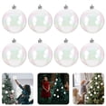 thumbnail image 3 of EeaseMX 12 bolas transparentes decorativas navideñas con burbujas perladas de colores., 3 of 7