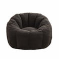 thumbnail image 1 of Bean Bag Chair, Bean Bag Sofa Chair with Armrests Stuffed High-Density Foam, Lazy Sofa Comfy Chairs BeanBag Chair for Adults in Living Room,Bedroom Reading, 1 of 1