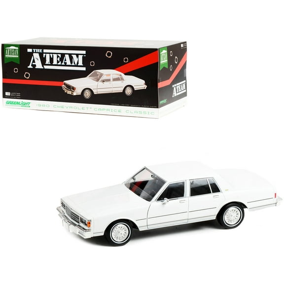 1980 Chevrolet Caprice Classic White "The A-Team" (1983-1987) TV Series "Artisan Collection" 1/18 Diecast Model Car by Greenlight