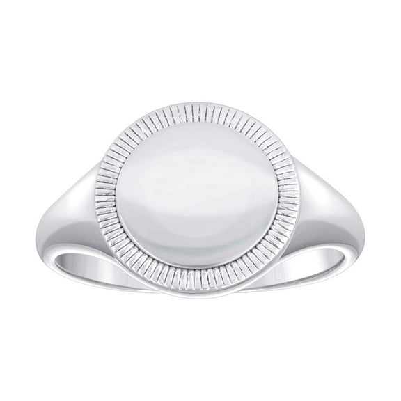 925 Sterling Silver Mens Signet Ring 14mm Wide Size 10 Ring for Men - 3.5 Grams