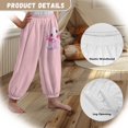thumbnail image 6 of DISNIMO Pink Axolotl Bloomer Harem Pants for Girls Bloomers Long Pants Baggy Pants Kids 8-12 Girls Jogger Pants for Girls Harem Bloomers for Kids Lantern Pants Kids High Waisted Pants, 6 of 7