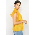 thumbnail image 3 of Short Sleeve Ruffle Shadow Top, 3 of 5