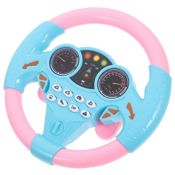 Volante de coche para niños, volante de repuesto, volante de plástico con ventosa