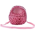 thumbnail image 4 of Three Size Small Pets Carrier Bag Hedgehog Hamster Mouse Outgoing Bags Leopard Portable Travel Backpack with Strap, Pink-M, 4 of 4