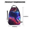 thumbnail image 2 of Fuzoiu Cosmic Cat Psychedelic Journey Print 2 Pack Kick Mat Back Seat Protector With 3 Storage Pockets, Universal Car Seat Back Organizer For Kids Pets, Waterproof Backseat Protector For Most Car, 2 of 8