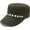 Army Green, variant on Cadet Army Cap Flat Top Hats Studded Military Caps for Men Women