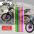 thumbnail image 6 of 36Pcs ES Motorcycle Decoration Guard Wheel Spoke Wraps Covers Protector Rims Skins GREEN, 6 of 7