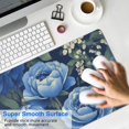 thumbnail image 4 of Long Mouse Pads for Desk,Pioneer Flower Floral Print Pattern Desk Mats on Top Of Desks, Desk Mouse Pad Extra Large with 3mm Non-Slip Base and Stitched Edge for Gaming,Office,Work,Home 35.4"x15.7", 4 of 6