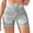 Light Gray, variant on Women’s Faux Denim Seamless Yoga Shorts, High Waist Butt Lifting Workout Shorts, Multi-Color, S/M/L