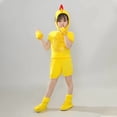 thumbnail image 3 of Disfraz de pato y polluelo para niños, disfraz de animal, niñas y niños, pato amarillo bailando, ropa bonita, polluelo, patito feo, ganso, 3 of 5